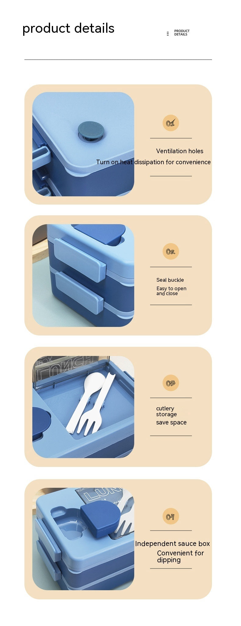 Double Deck Insulated Lunch Box